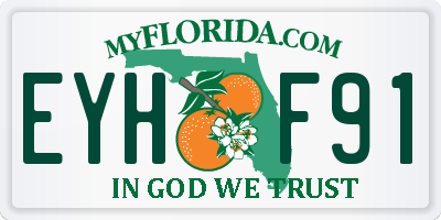 FL license plate EYHF91