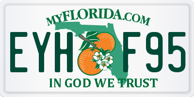 FL license plate EYHF95