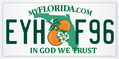 FL license plate EYHF96