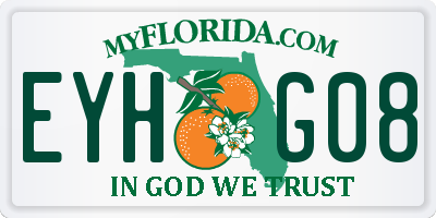 FL license plate EYHG08