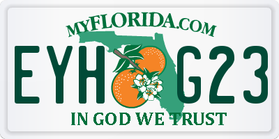 FL license plate EYHG23