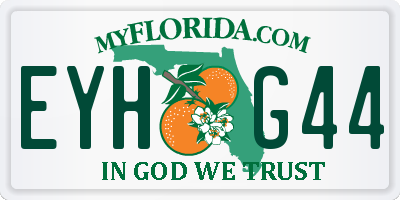 FL license plate EYHG44