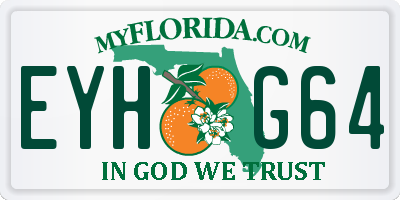 FL license plate EYHG64