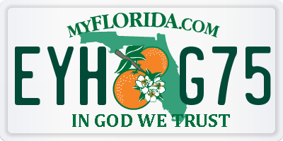 FL license plate EYHG75