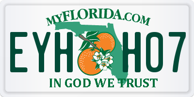 FL license plate EYHH07