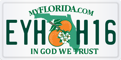 FL license plate EYHH16