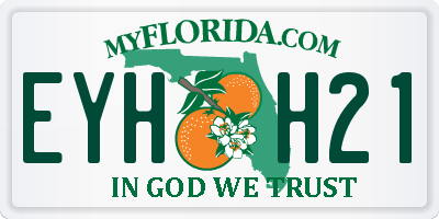 FL license plate EYHH21
