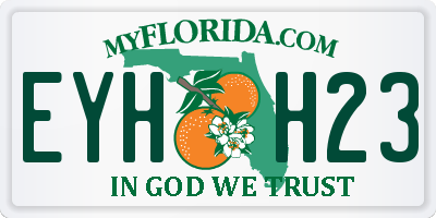 FL license plate EYHH23