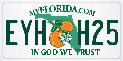 FL license plate EYHH25