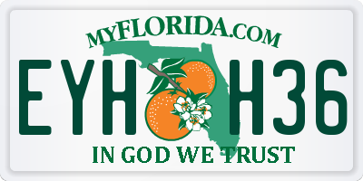 FL license plate EYHH36