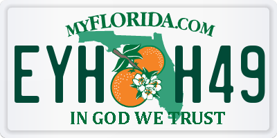 FL license plate EYHH49