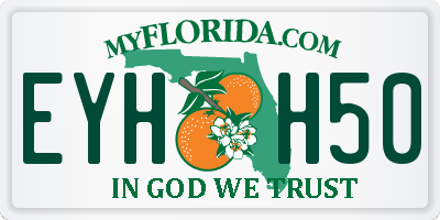 FL license plate EYHH50