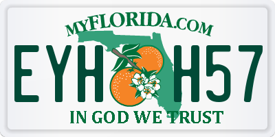 FL license plate EYHH57