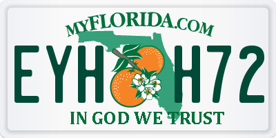 FL license plate EYHH72