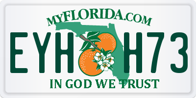FL license plate EYHH73