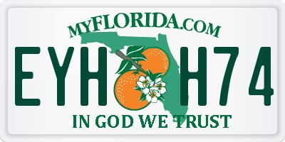 FL license plate EYHH74