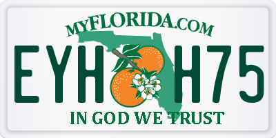FL license plate EYHH75