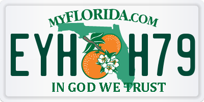 FL license plate EYHH79