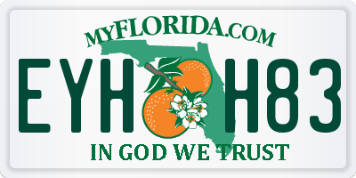 FL license plate EYHH83