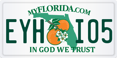 FL license plate EYHI05