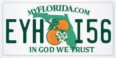 FL license plate EYHI56