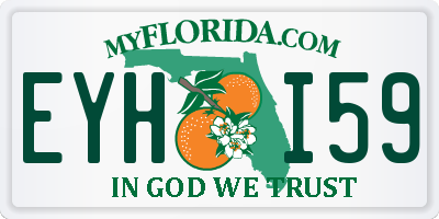 FL license plate EYHI59