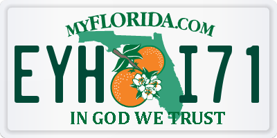 FL license plate EYHI71