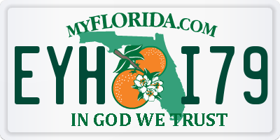 FL license plate EYHI79