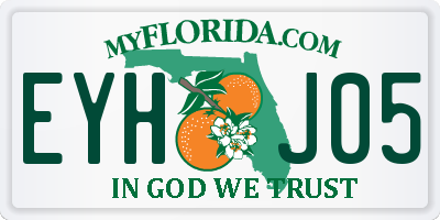 FL license plate EYHJ05