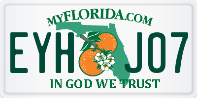 FL license plate EYHJ07