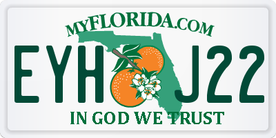 FL license plate EYHJ22