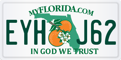FL license plate EYHJ62