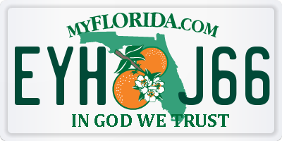 FL license plate EYHJ66