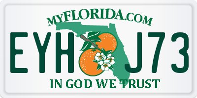 FL license plate EYHJ73