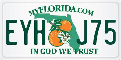 FL license plate EYHJ75