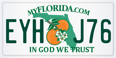 FL license plate EYHJ76