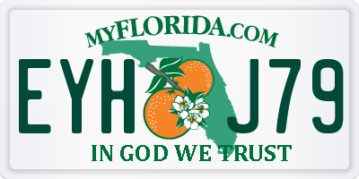FL license plate EYHJ79