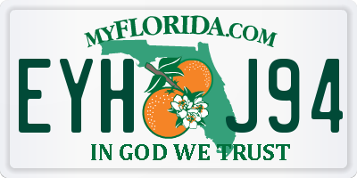 FL license plate EYHJ94