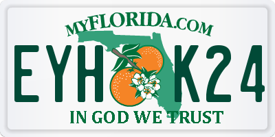 FL license plate EYHK24