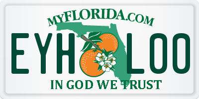 FL license plate EYHL00