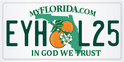 FL license plate EYHL25