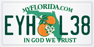 FL license plate EYHL38