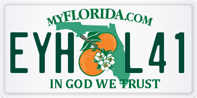 FL license plate EYHL41