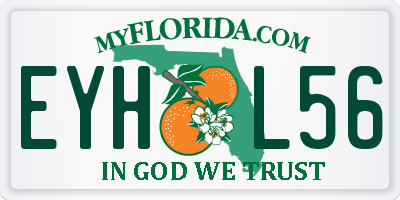 FL license plate EYHL56