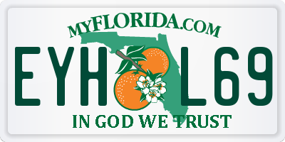 FL license plate EYHL69