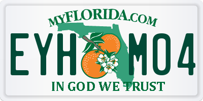 FL license plate EYHM04