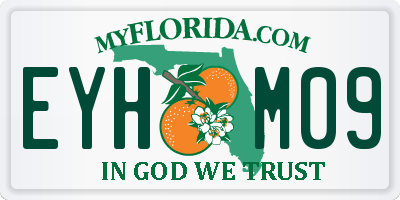 FL license plate EYHM09