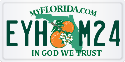 FL license plate EYHM24
