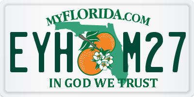 FL license plate EYHM27