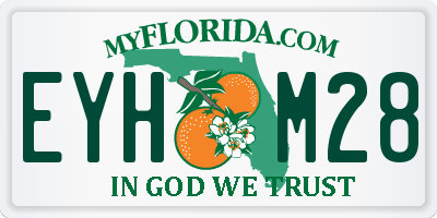 FL license plate EYHM28